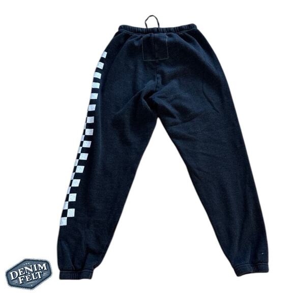Aviator Natiom Womens Black/White Checkered Leg Sweatpants/ Joggers | PRELOVED - Picture 6 of 16